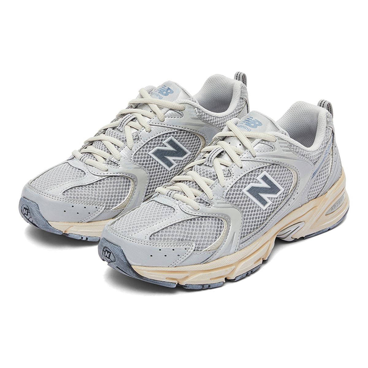 New Balance 530 Unisex Distressed Retro Running Shoes – Silver
