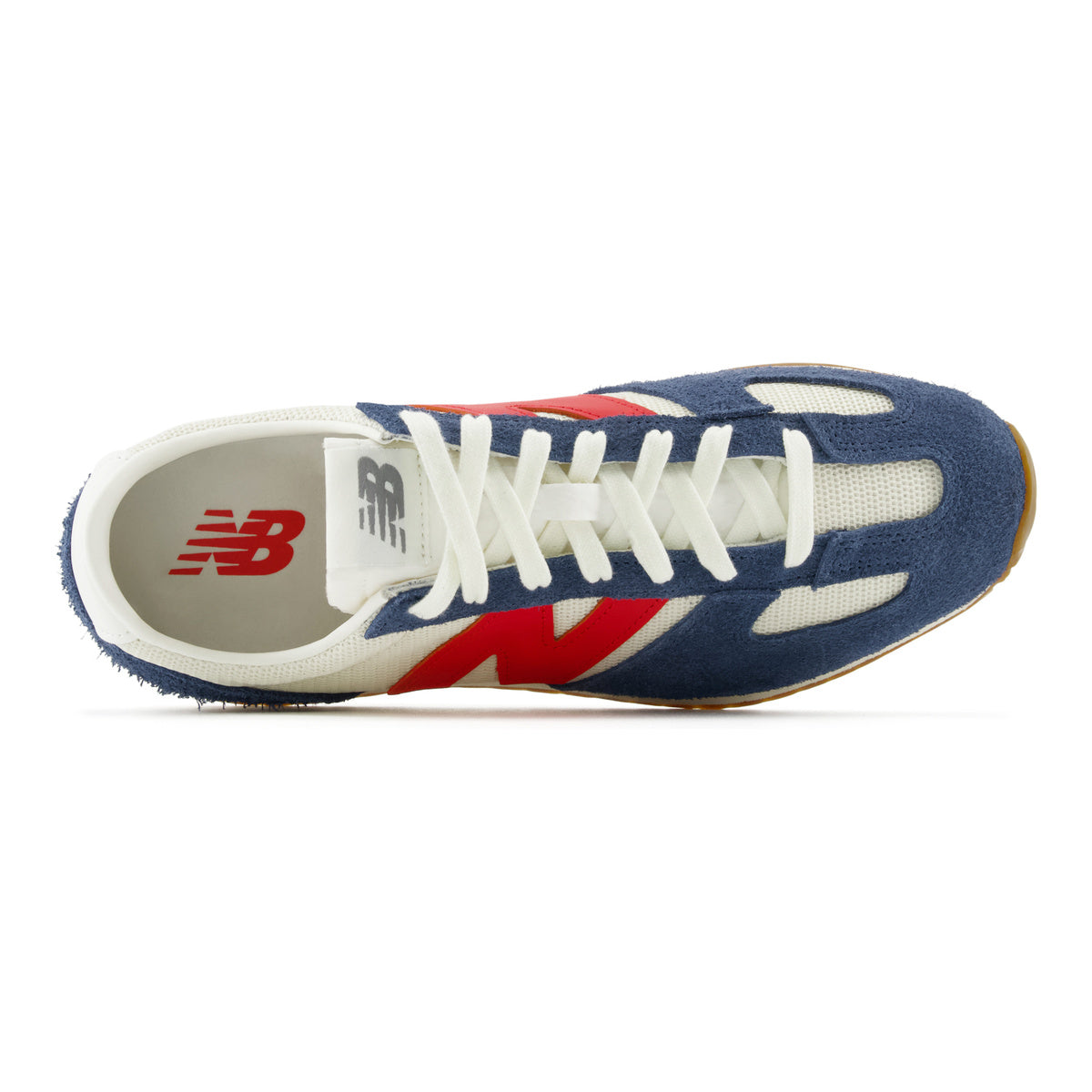 New Balance 471 Unisex Retro Sneakers - Off-White/Navy/Red