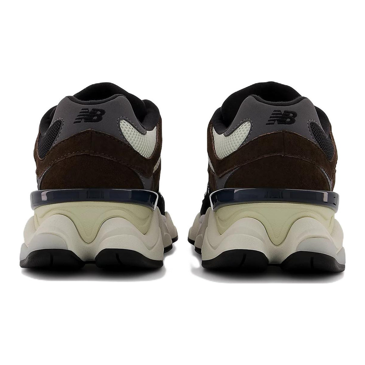 New Balance 9060 Unisex Chunky Suede Lifestyle Sneakers – Black/Coffee Brown