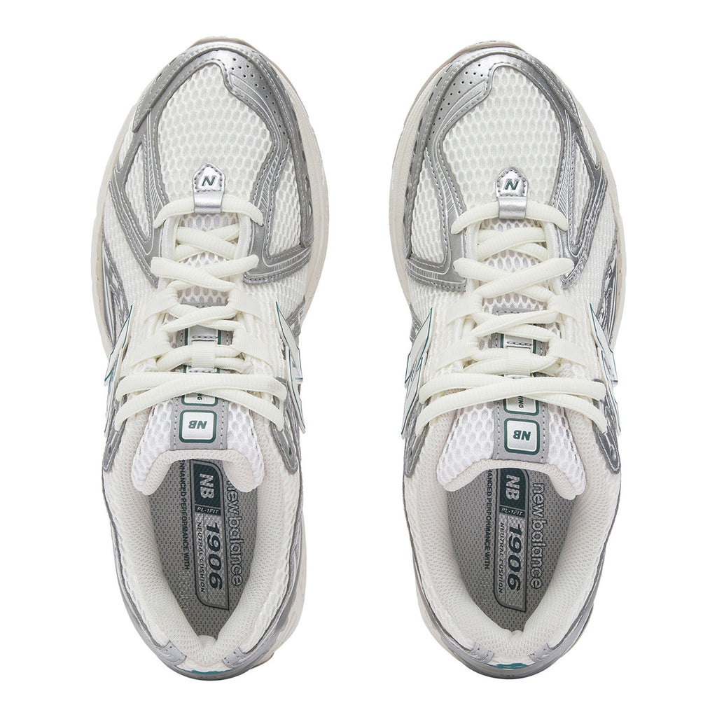 New Balance 1906R Unisex Mesh Lifestyle Running Sneakers – White/Silver/Green