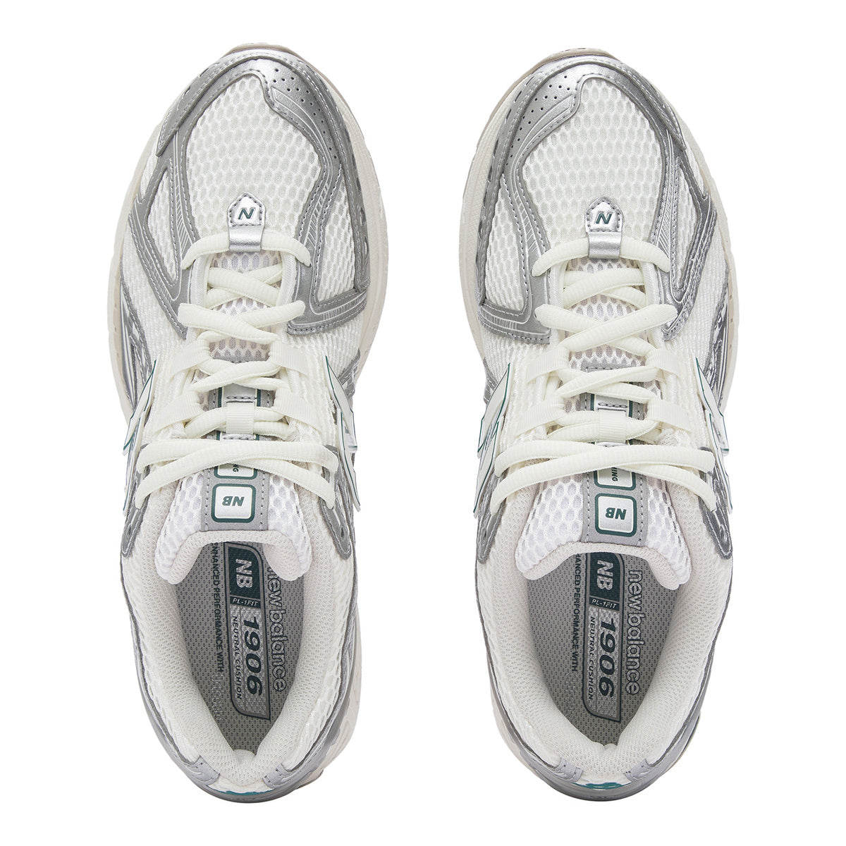 New Balance 1906R Unisex Mesh Lifestyle Running Sneakers – White/Silver/Green