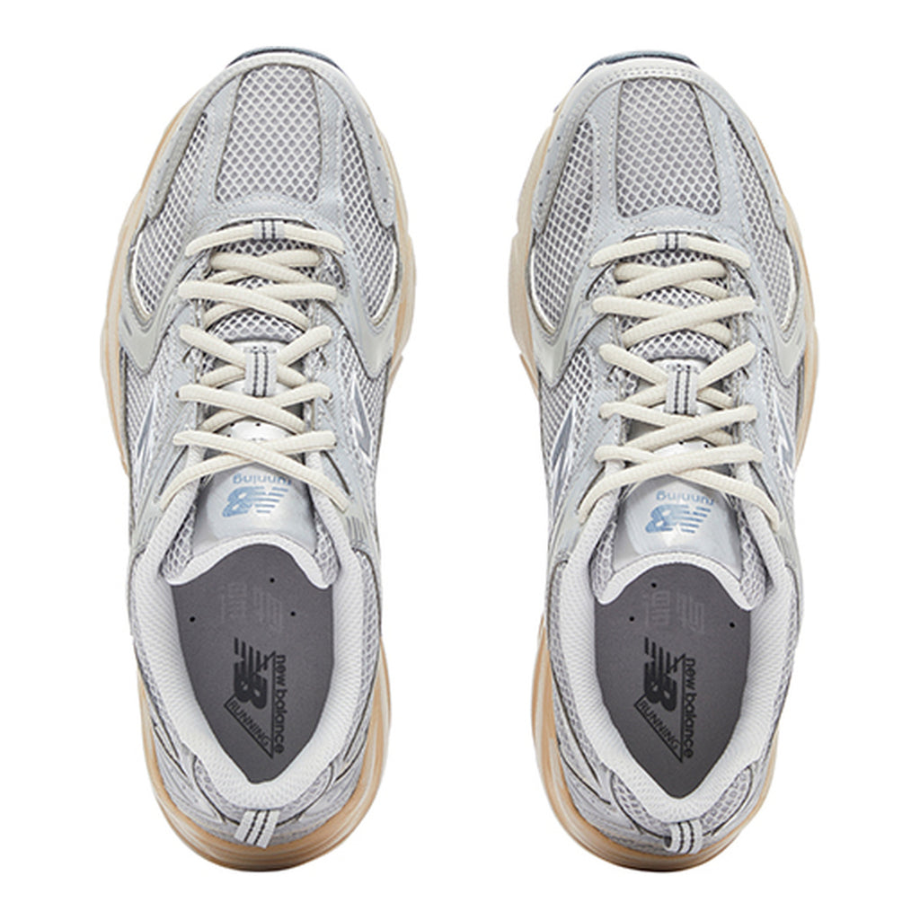 New Balance 530 Unisex Distressed Retro Running Shoes – Silver