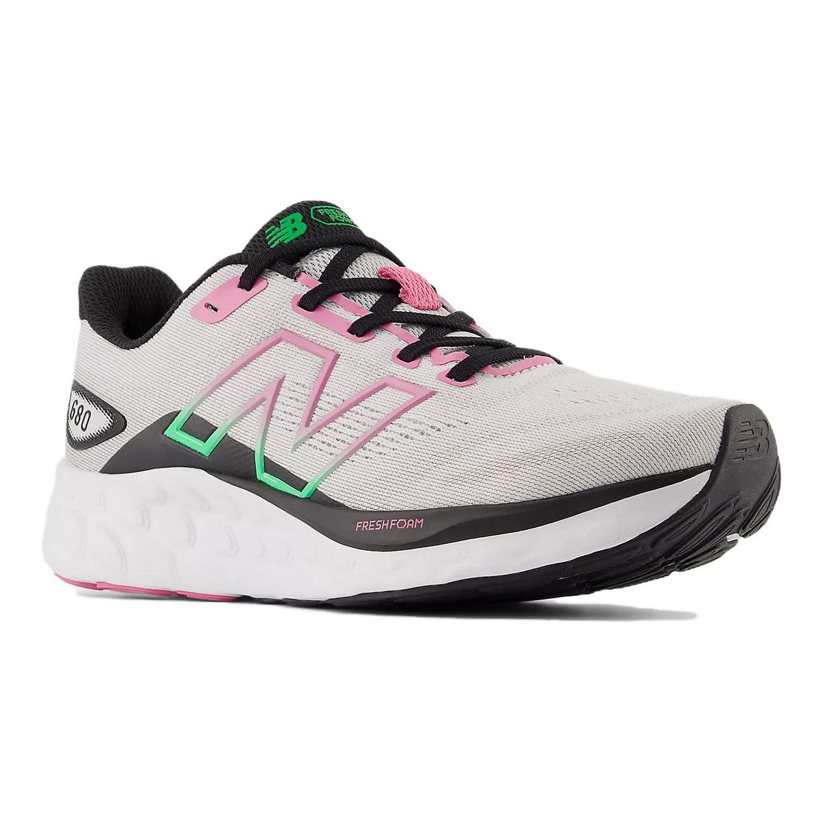 New Balance 680 v8 Unisex Running Shoes - Grey/Black/Pink